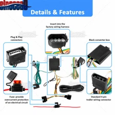 Trailer Wiring Harness Kit For 08-12 Ford Escape, 08-11 Mazda Tribute Mariner
