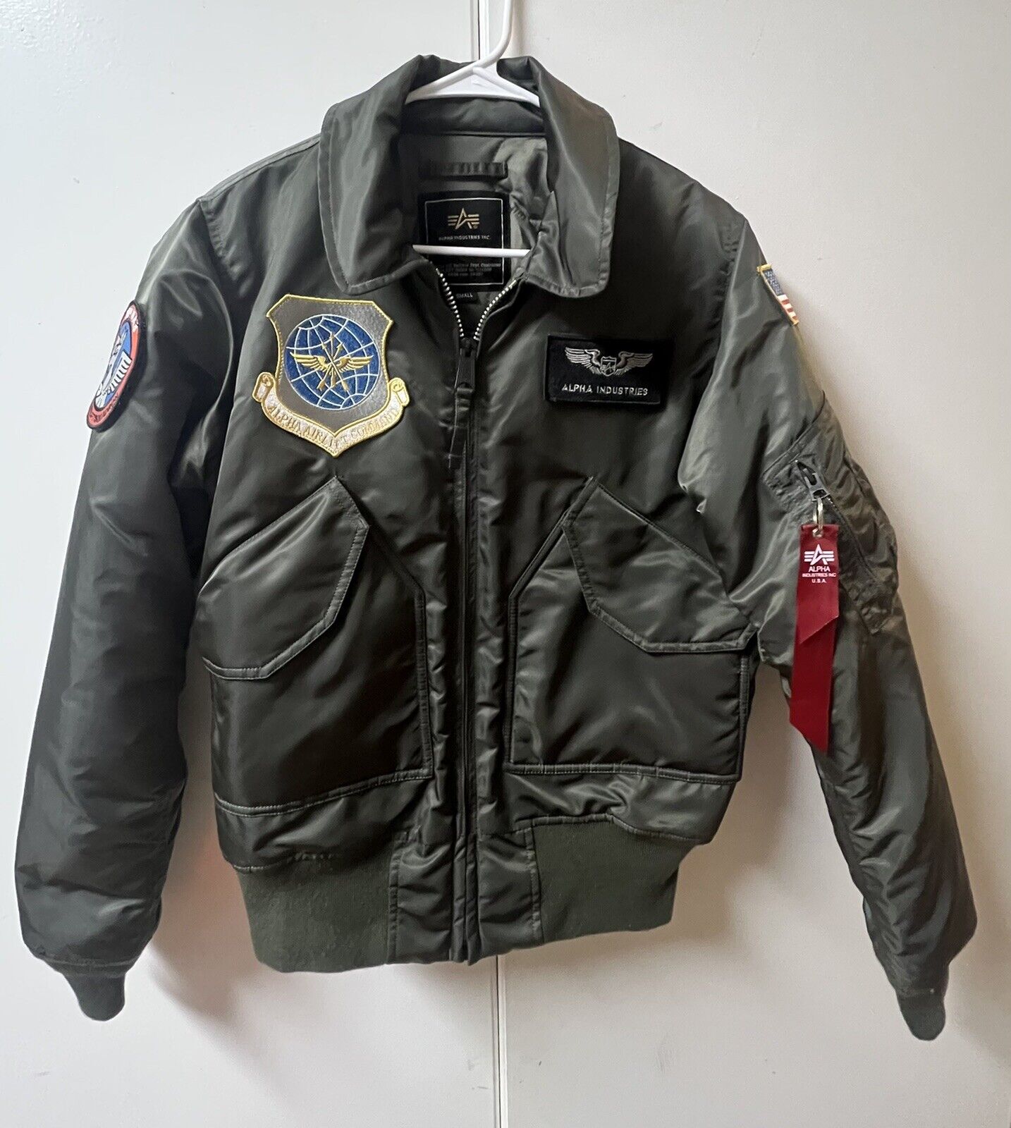 Alpha Industries Inc Bomber Jacket -Official US Defense Contractor | eBay