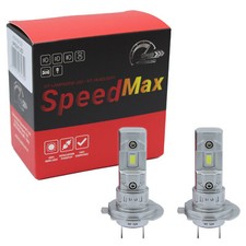 Coppia LED H7 H18 SpeedMax 6500K 12V Plug&Play Faro Parabola Uso OFFROAD +200%