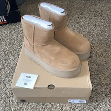 UGG Classic Ultra Mini Platform Chestnut Boot Bootie Women's US size 12 New
