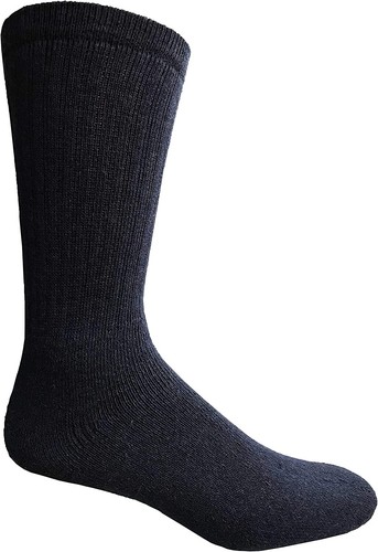72PK Bulk Thick Cotton Socks Wholesale Kids Crew Cut, Ankle Socks -(Black, 6-8) - Picture 3 of 9