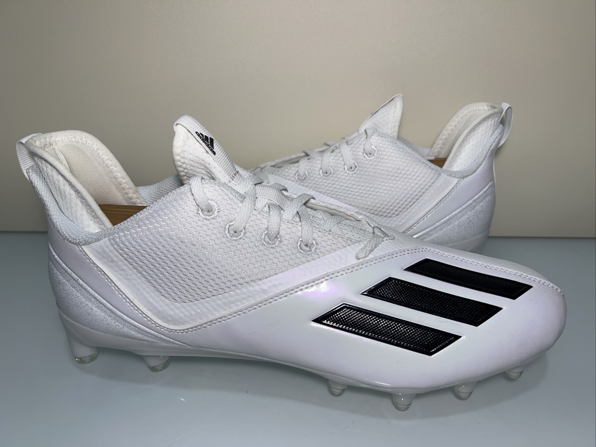 Adidas Adizero Scorch 2 SM Football Cleats White/Black Men