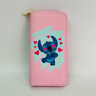 Stitch* Womens Lady Wallet Leather Credit Card Phone Holder Travel Purse