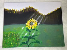 One of a kind signed art. "RISE"