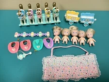 Tyco Quints Blonde Blue Eyes Rocking Horse Hats Bottles Sleeping Bag