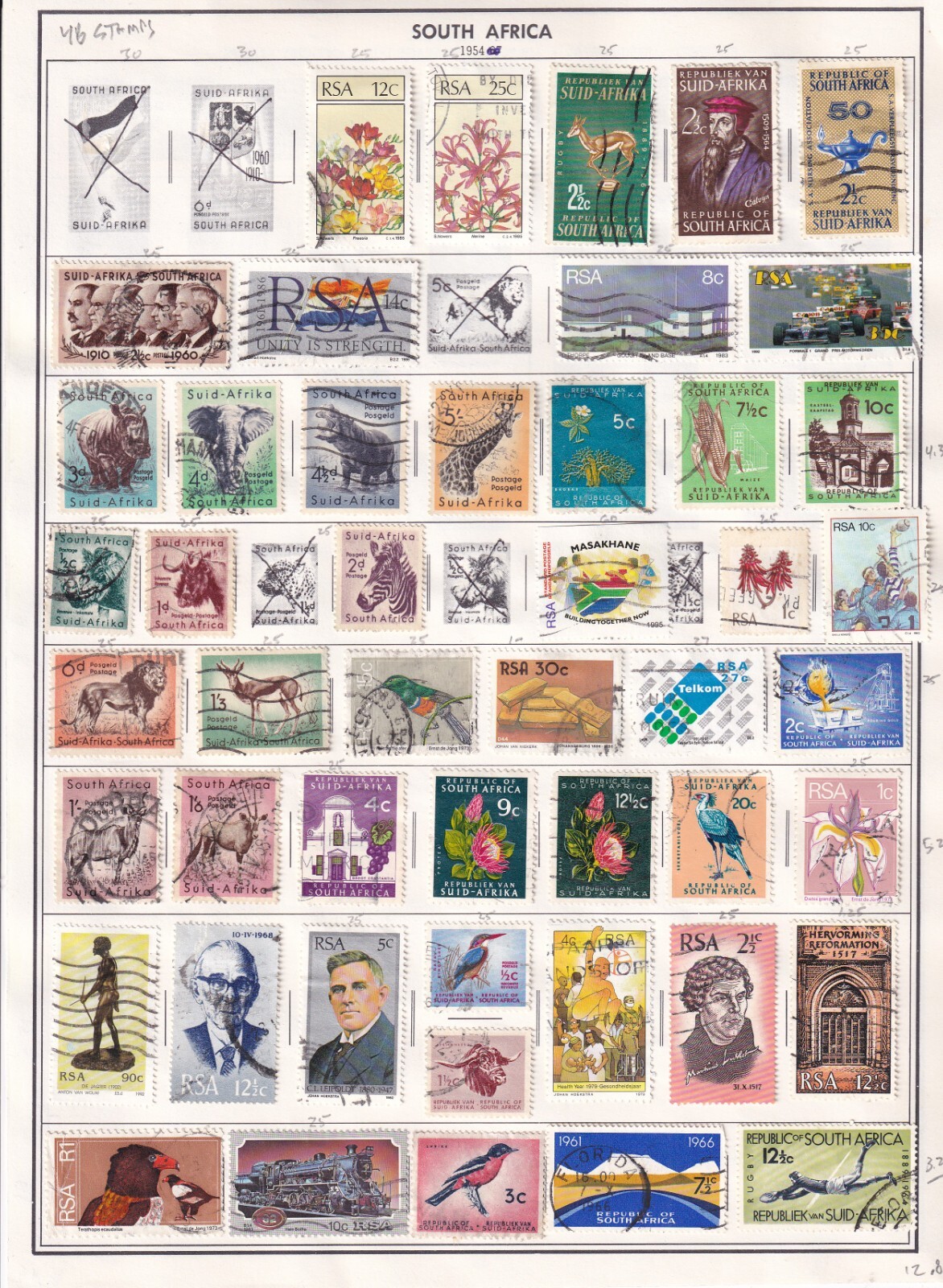 48 South Africa Stamps eBay