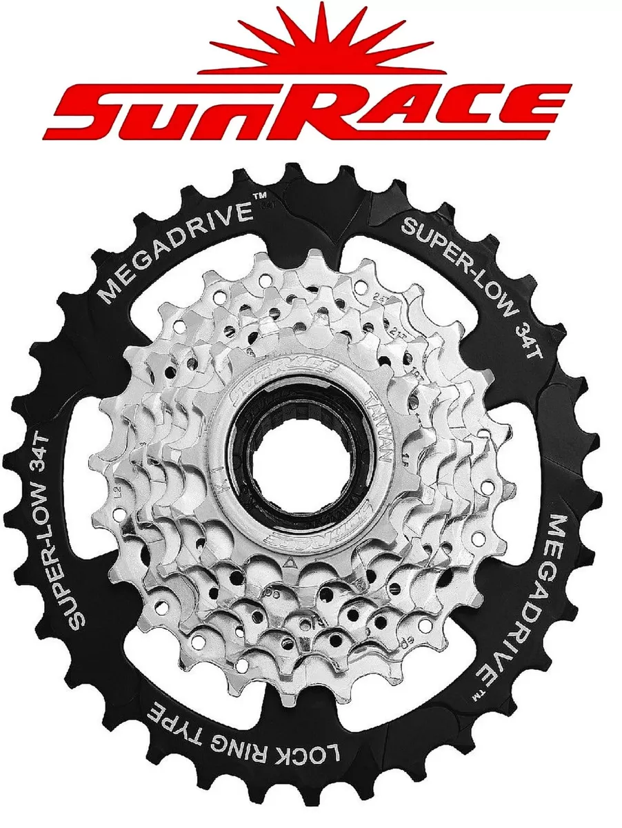 Útil biblioteca Autorizar Sunrace MFM4S 13-34T 7 Speed Freewheel fits Shimano Mega Range Mountain Bike  | eBay