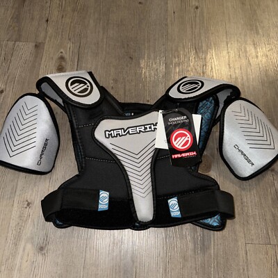 Maverick Charger Lacrosse Chest Pad With Shoulder Pads Youth Size Medium New