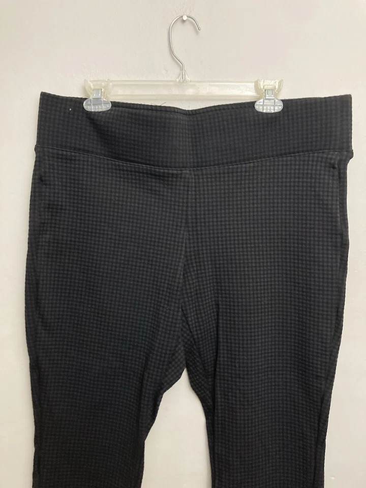 Leggings Torrid Gris Negro Cuadros 2 Tire en Banda Ancha Foto 2 de 4