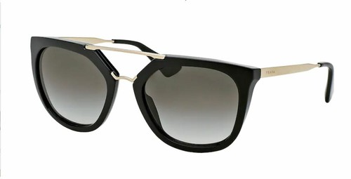 PRADA PR 13QS 1AB0A7 Black Square Women 