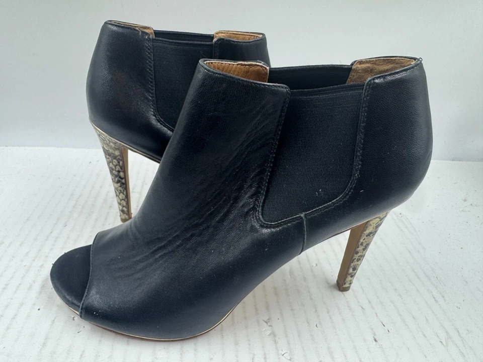 Coach Adranna Women's Sandals Sz 8.5 Black Leather Open Toe Heeled Sandals Shoes - Image 2 of 4