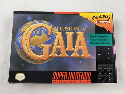 Super NES Nintendo Enix Illusion Of Gaia Brand New In Box 100% Mint!!!