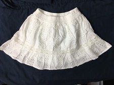 Abercrombie Kids Girls Active Skirt Built In Shorts Skort White 5/6