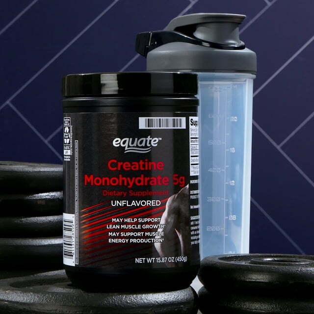 Equate Creatine Monohydrate Dietary Supplement, Unflavored, 5 g, 15.87