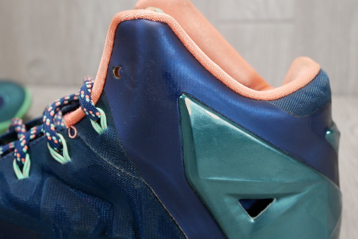 Nike Lebron X1 Akron Vs Miami Men Basketball Sneakers Shoes Size 8.5 Nike LeBron 11 Miami vs Akron for Sale | Authenticity  main image 3