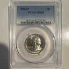 1955-D Washington Quarter Silver PCGS MS65 Uncirculated Denver 25C