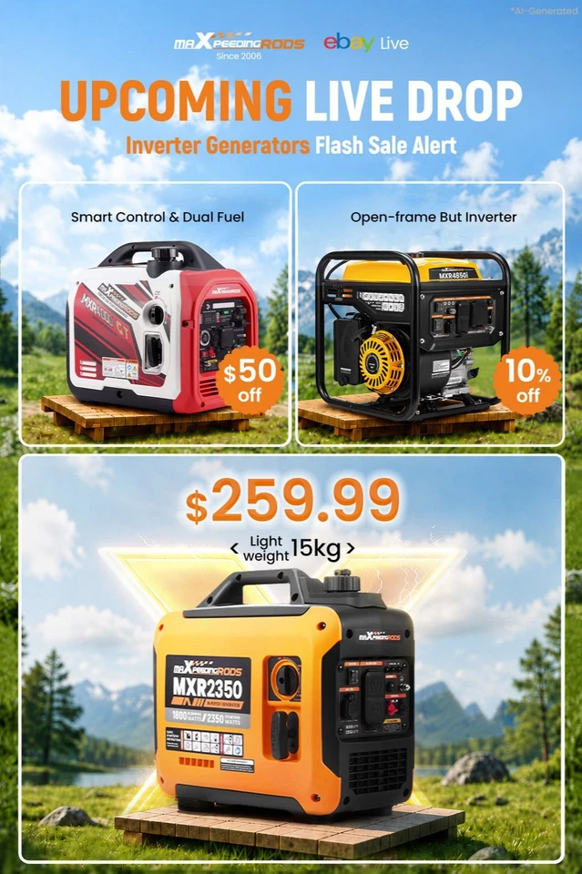 maXpeedingrods Live - Exclusive Lowest Price on Generator!!!