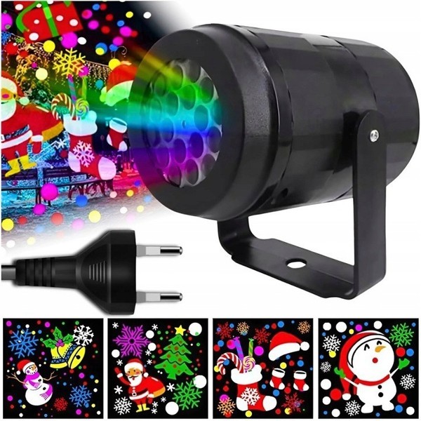 Weihnachts Projektor Led Rgb Aussen Innen IP65 Laser Effekt Schneeflocken Santa-image