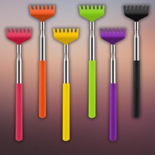 6 Pack Extendable Back Scratcher - Portable Telescoping Metal Back