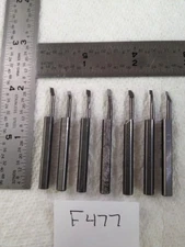 7 USED 3/16" SHANK MINI CARBIDE BORING BARS. HEAD SIZES .115" ish USA (F477)