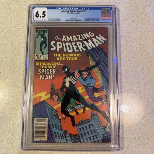 Amazing Spider-Man #252 NEWSTAND CGC 6.5 First Black Suit