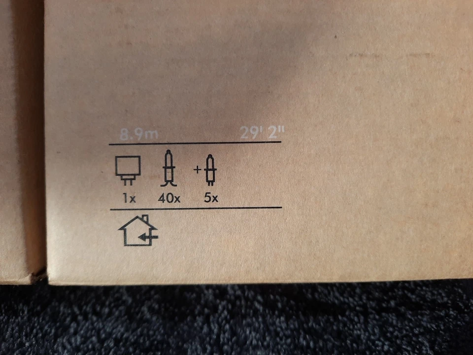 Lote de 3 cajas IKEA STRÅLA 29' cuerdas de luz interior 40 bombillas cada una - nuevas en caja Foto 4 de 4