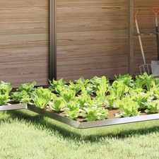 Schneckenzaun 4 Stück silber 13,5 x 13,5 x 25 cm Stahl verzinkt