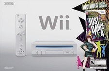 Nintendo Wii Just Dance 4 Bundle White Very Good 2Z