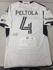 DC United MATTI PELTOLA Signed Match Game Used Soccer Jersey 2024 Season WHITE