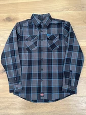 Dixxon Flannel Company FR Fire Resistant The Spark Flannel Men’s M Blue Gray