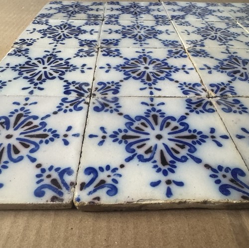 FRANCIA AZULEJOS ANTIGUOS - PAS DE CALAIS - DESVRES - 16 - FLIESENSET um 1870 - Bild 2 von 3