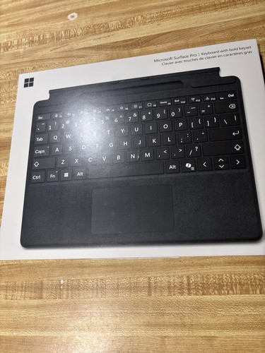 Microsoft Surface Pro Keyboard with Pen Storage for 11th Edition Black Bold