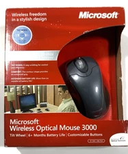 Brand NEW Microsoft Notebook 3000 Wireless Optical Mouse USB - Free Shipping
