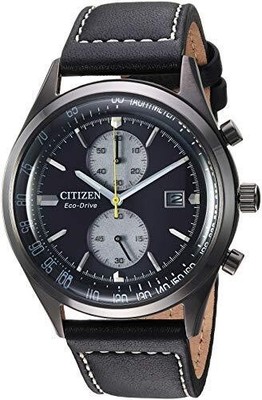 Citizen Uhr Eco-Drive Chandler Schwarz Herren Analog Solar CA7027-08E