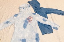 Crewcuts Boys Long Sleeve Hoodies Lot of 2 Size 10/11 Both Blue And EUC