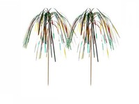 500 Deko Picker 15,5 Cm Multicolor Feuerwerk Palme Eisdekoration Cocktail