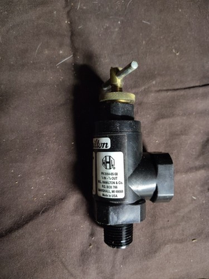 #ad #ad Pressure Regulator Valve 1 2quot; 3 4quot; chemical resistant nylon Hamilton 20640558 $26.88