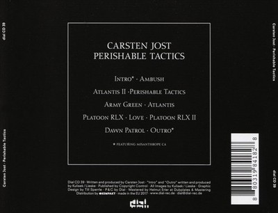 CARSTEN JOST PERISHABLE TACTICS NEW CD