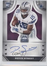 2014 Crown Royale Rookie Signatures Purple Plaid 3/10 Devin Street Auto 0f8