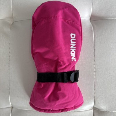 OFFICIAL DUNKIN DONUTS 2026 PINK WINTER COFFEE GLOVE SZ M/L