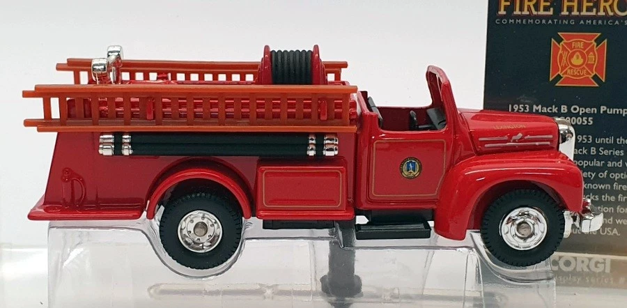 Corgi 10cm Long Diecast CS90055 - Mack B Open Pumper Fire Engine - Lexington - Image 3 of 4