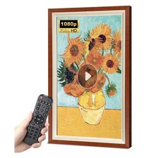 43-Inch Digital Smart Picture Frame with WiFi, HD IPS Screen,32GB Storage Coffee
