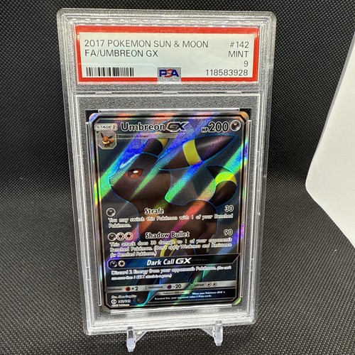 2017 Pokemon Sun & Moon Umbreon GX #142 Full Art Ultra Rare PSA 9 🔥