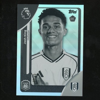 2025-26 Topps Premier League Josh King RC Black & White Sparkle Foil 67/75 5V228