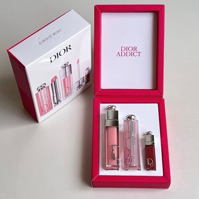 Dior Addict Lip Essentials 3pc Set Lip Gloss Gift for Women New in