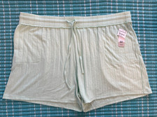 Women's Plus BP. NWT Size 3X Light Green Shorts Pockets Drawstring Stretch Soft