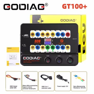 GODIAG GT100+ GT100 Pro Breakout Box OBDII Protocol Detector E/CU Bench Tool