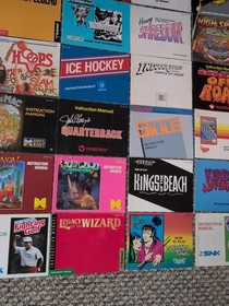 Lote 50 Nintendo NES Manual de instrucciones Folleto Cazafantasmas Kirby Godzilla 