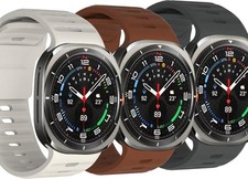 3 Pack Soft Silicone Strap Compatible with Samsung Galaxy Watch 7 Ultra 47mm