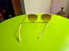 Cream (?) Ivory Color Sunglasses. Metal. Brown Color Lenses. — photo 4